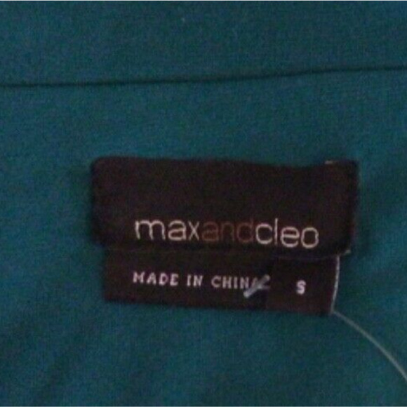 NWT Max and Cleo Green Sleeveless V-Neck Wrap Dress Women’s Size Small - Picture 2 of 5